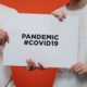 a picture of postit note about covid pandemic